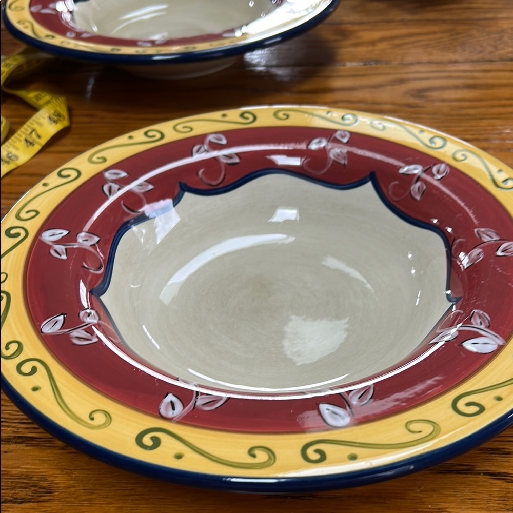 Pier 1 Vallarta retired pattern.  Earthenware soup pasta 10.5” bowl.